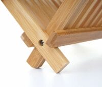 Abtropfständer Geschirrablage Abtropfgestell Bambus 24x40x26cm