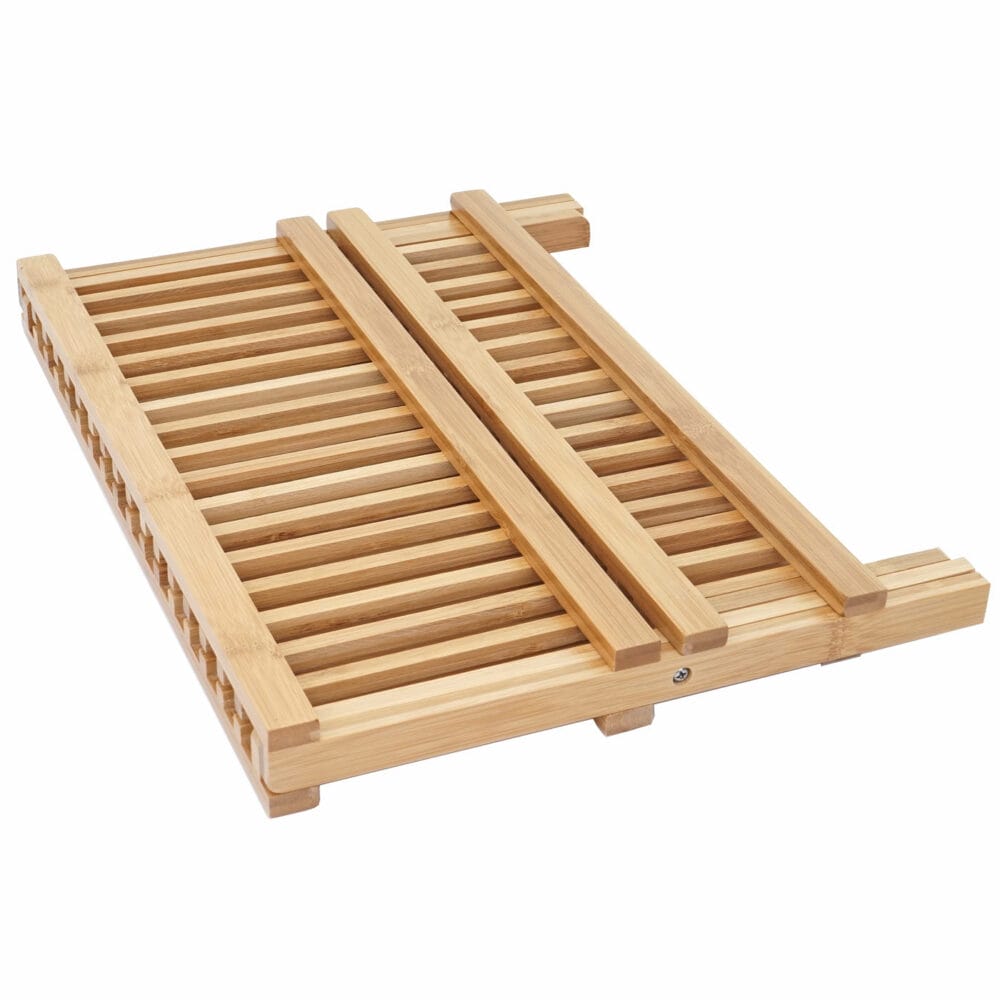 Abtropfständer Geschirrablage Abtropfgestell Bambus 24x40x26cm