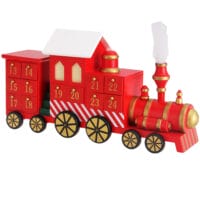 Adventskalender Lokomotive Holz zum Selbstbefüllen