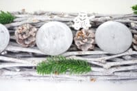 Adventskranz Weihnachtsdeko 60cm Kerzen rot