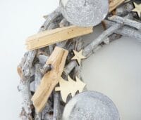 Adventskranz Weihnachtsdeko Ø 40cm Kerzen rot