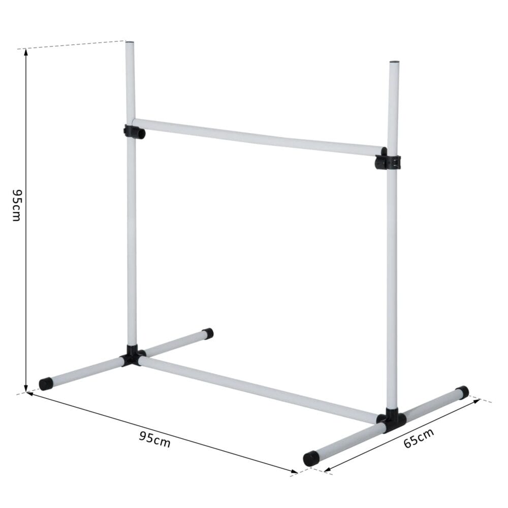 Agility Hürden und Slalom Set mit 4x Hürden