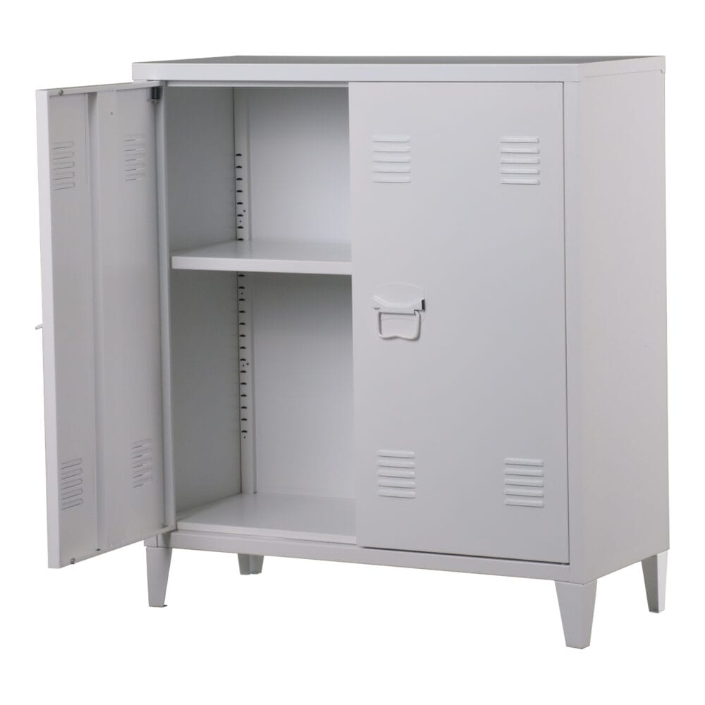 Metallschrank Kommode Oripää 90x80x33cm Weiss