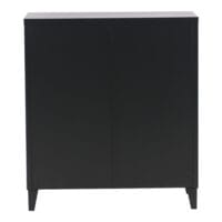 Metallschrank Kommode Oripää 90x80x33cm Schwarz
