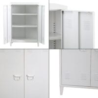 Metallschrank Kommode Oripää 110x75x33cm Weiss