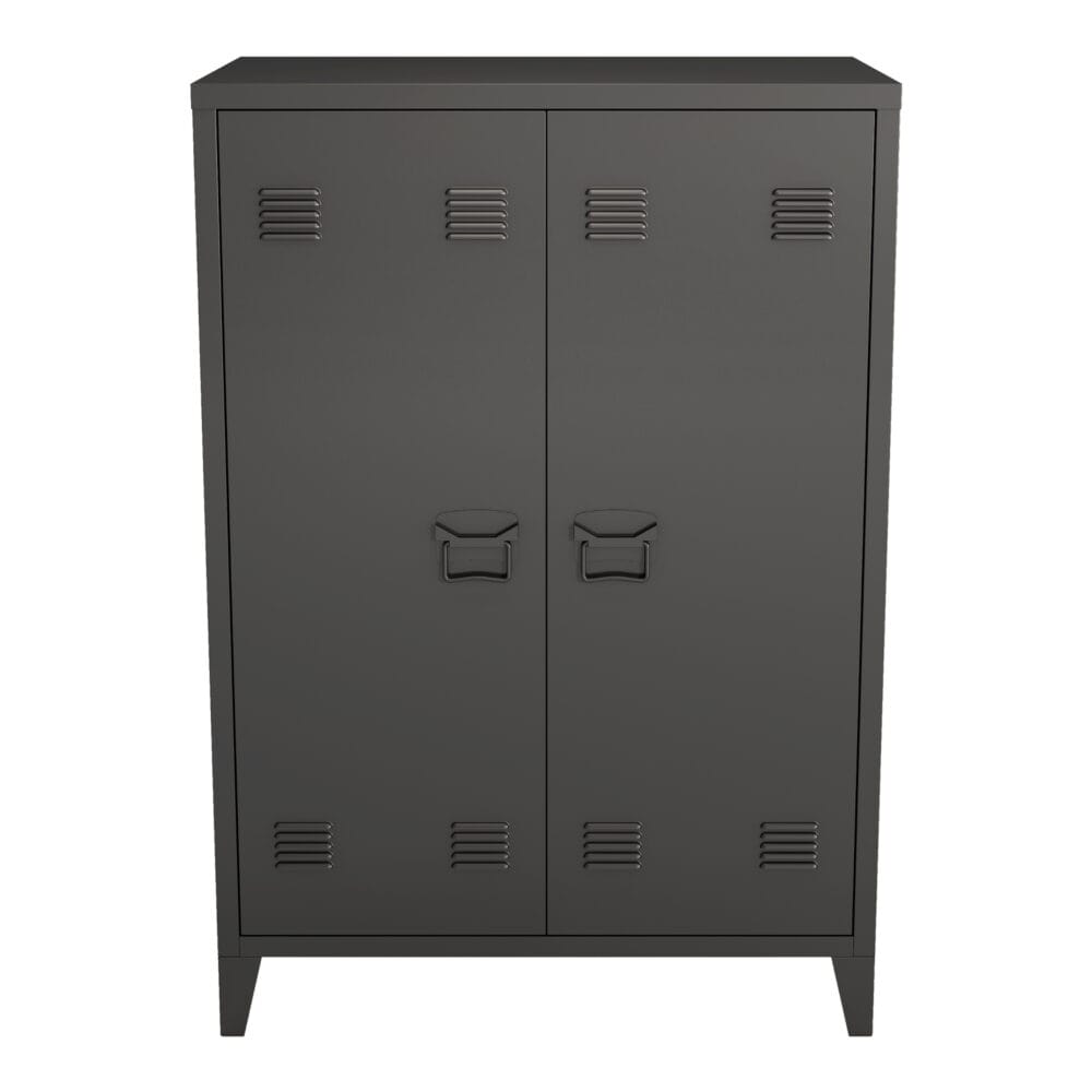 Metallschrank Kommode Oripää 110x75x33cm Schwarz