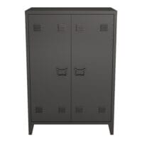 Metallschrank Kommode Oripää 110x75x33cm Schwarz