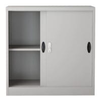 Aktenschrank Rieti Stahl 90x40x90 cm Hellgrau