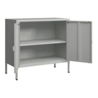 Aktenschrank Hailuoto 80x40x75cm Hellgrau