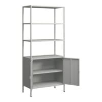 Aktenschrank Hailuoto 80x40x180cm Hellgrau