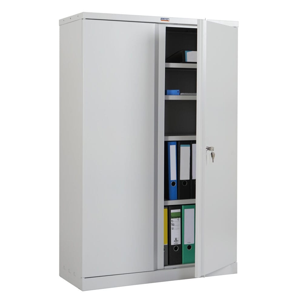 Aktenschrank Valberg 2 Türen 140x92x37cm ~ grau