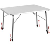 Alu Campingtisch klappbar + höhenverstellbar 80 cm x 60 cm