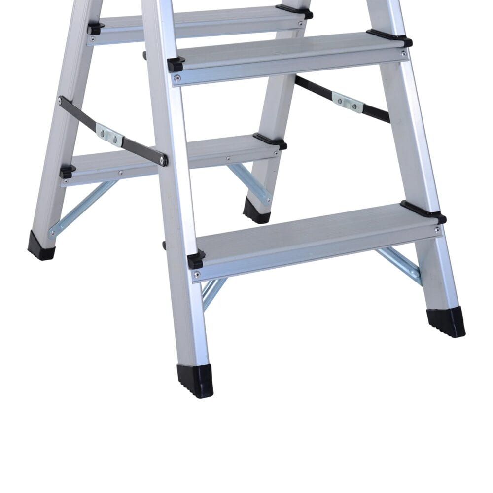 Alu Trittleiter 2 x 3 Stufen Leiter Rutschfest