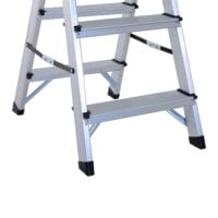 Alu Trittleiter 2 x 3 Stufen Leiter Rutschfest