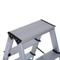 Alu Trittleiter 2 x 3 Stufen Leiter Rutschfest