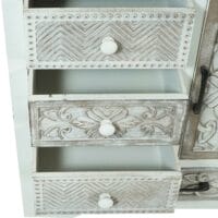 Apothekerschrank 150x81x40cm Shabby Chic weiss