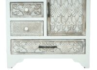 Apothekerschrank 150x81x40cm Shabby Chic weiss