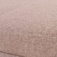 Aufbewahrungs-Truhe Sitzbank Bank Kriens Textil 112x45x45cm ~ beige