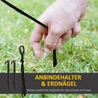 Aufblasbarer LED Schneemann mit Pinguin 213cm
