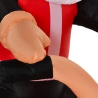 Aufblasbarer LED-Weihnachtsmann auf Motorrad Rocker Santa