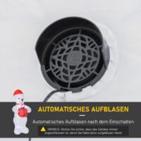 Aufblasbarer Weihnachts-Eisbär 180cm beleuchtet