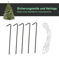 Aufblasbarer Weihnachtsbaum Weihnachtsmann 223cm LED