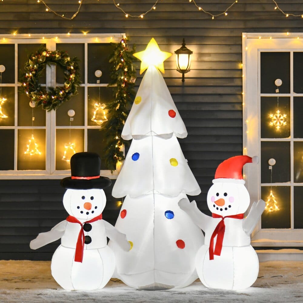Aufblasbarer XL Schneemann 180cm beleuchtet