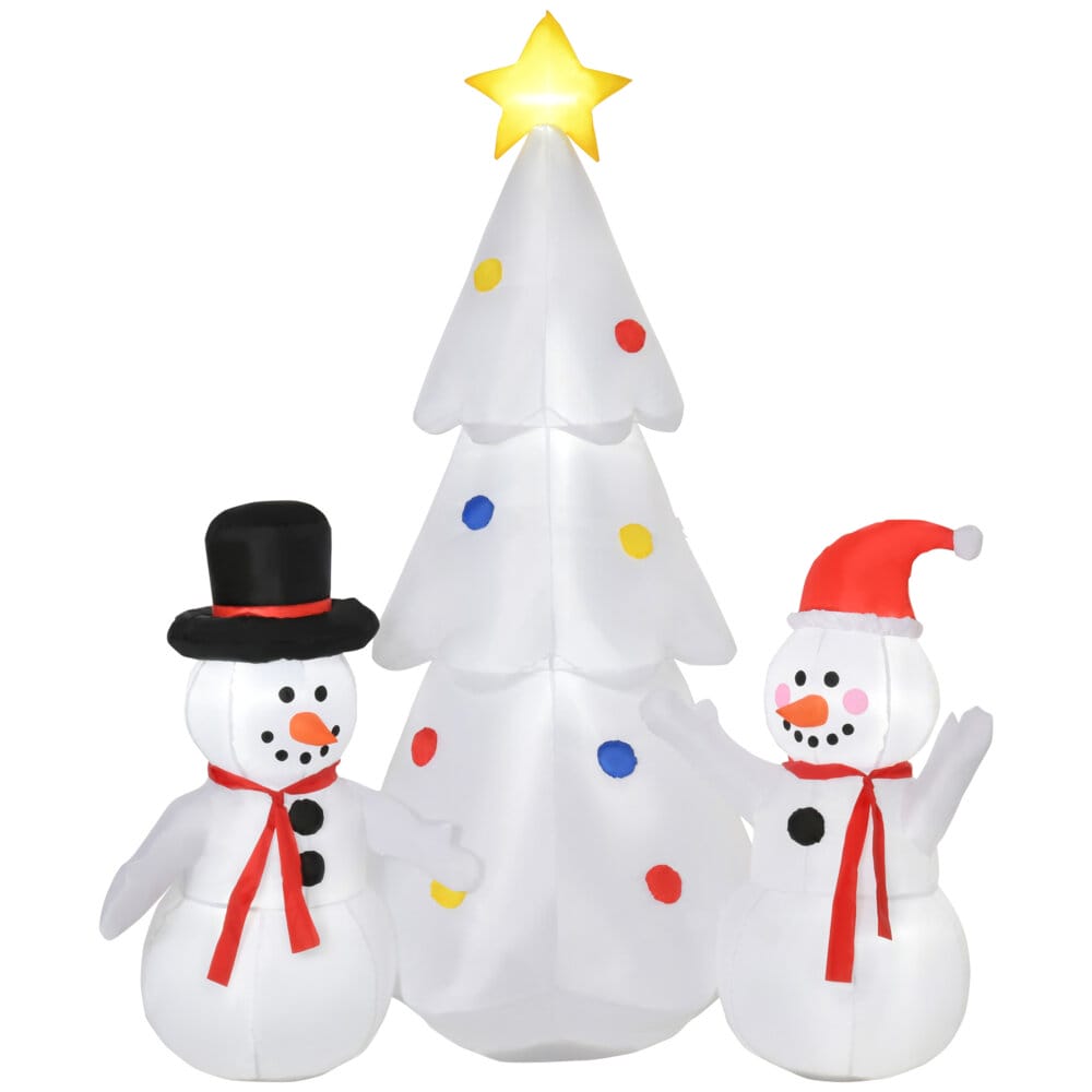 Aufblasbarer XL Schneemann 180cm beleuchtet