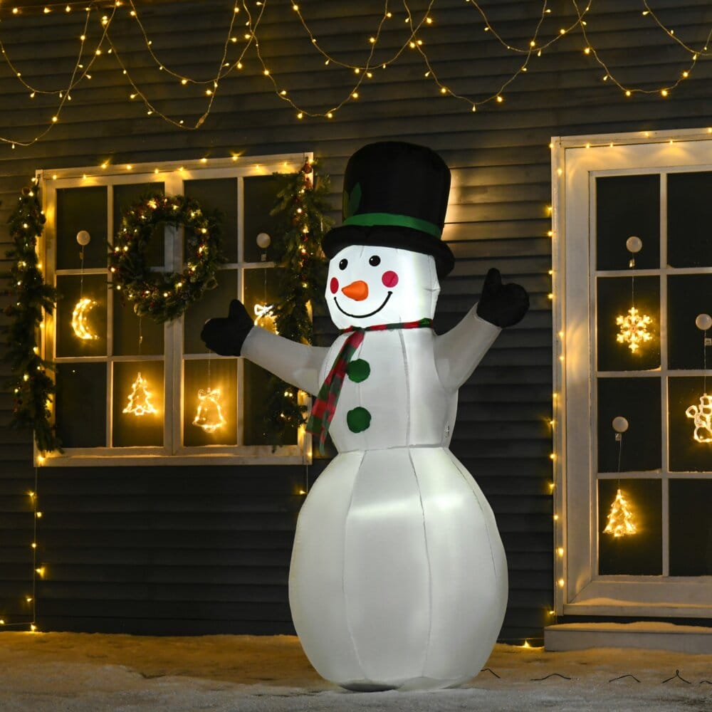 Aufblasbarer XL Schneemann 193cm beleuchtet