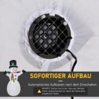 Aufblasbarer XL Schneemann 193cm beleuchtet
