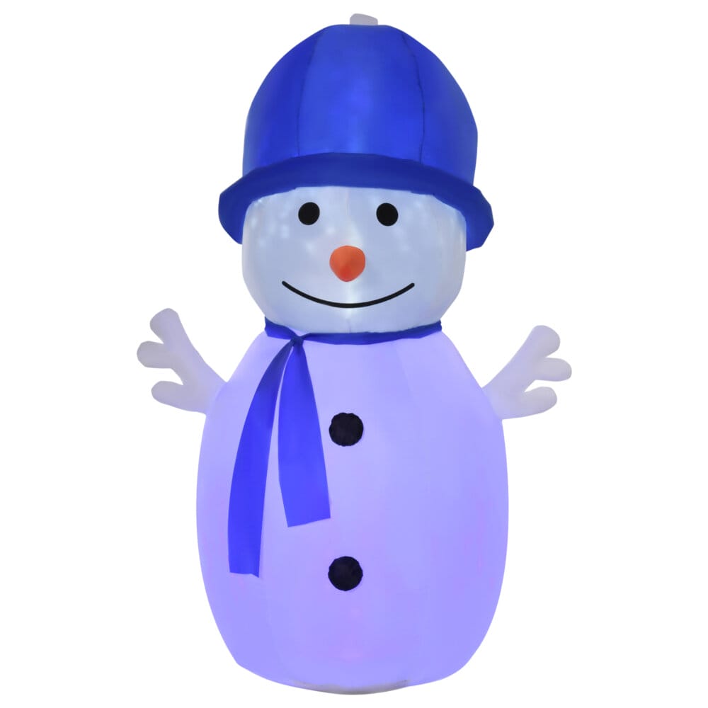 Aufblasbarer XL Schneemann mit Drehlichtern 180cm