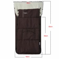 Babyfusssack Winterfusssack braun - 90cm