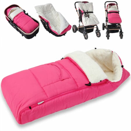 Babyfusssack Winterfusssack rosa- 90cm