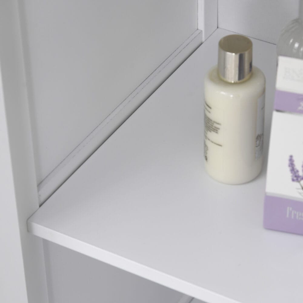 Badezimmerschrank Küchenschrank Vitrine mit 2 Türen 80 x 36 x 80 cm