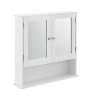 Badezimmerschrank Locust 58x56x13 cm Weiss