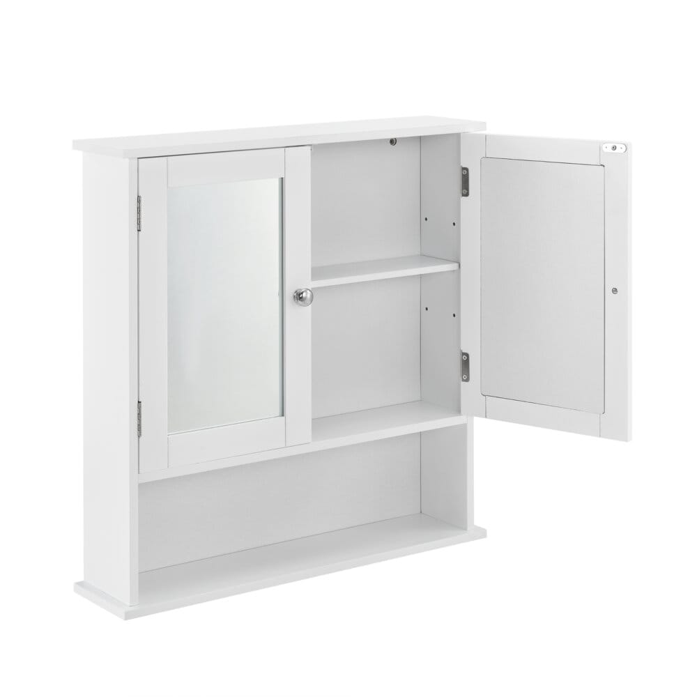 Badezimmerschrank Locust 58x56x13 cm Weiss