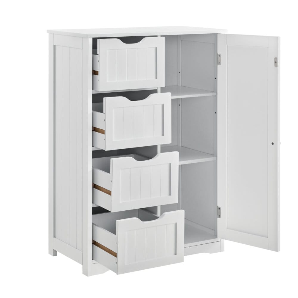 Badezimmerschrank Locust 81x55x30 cm Weiss