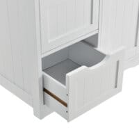 Badezimmerschrank Locust 81x55x30 cm Weiss