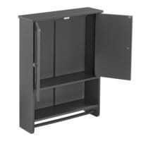 Badezimmerschrank Steyr 65x49x15 cm Dunkelgrau MDF