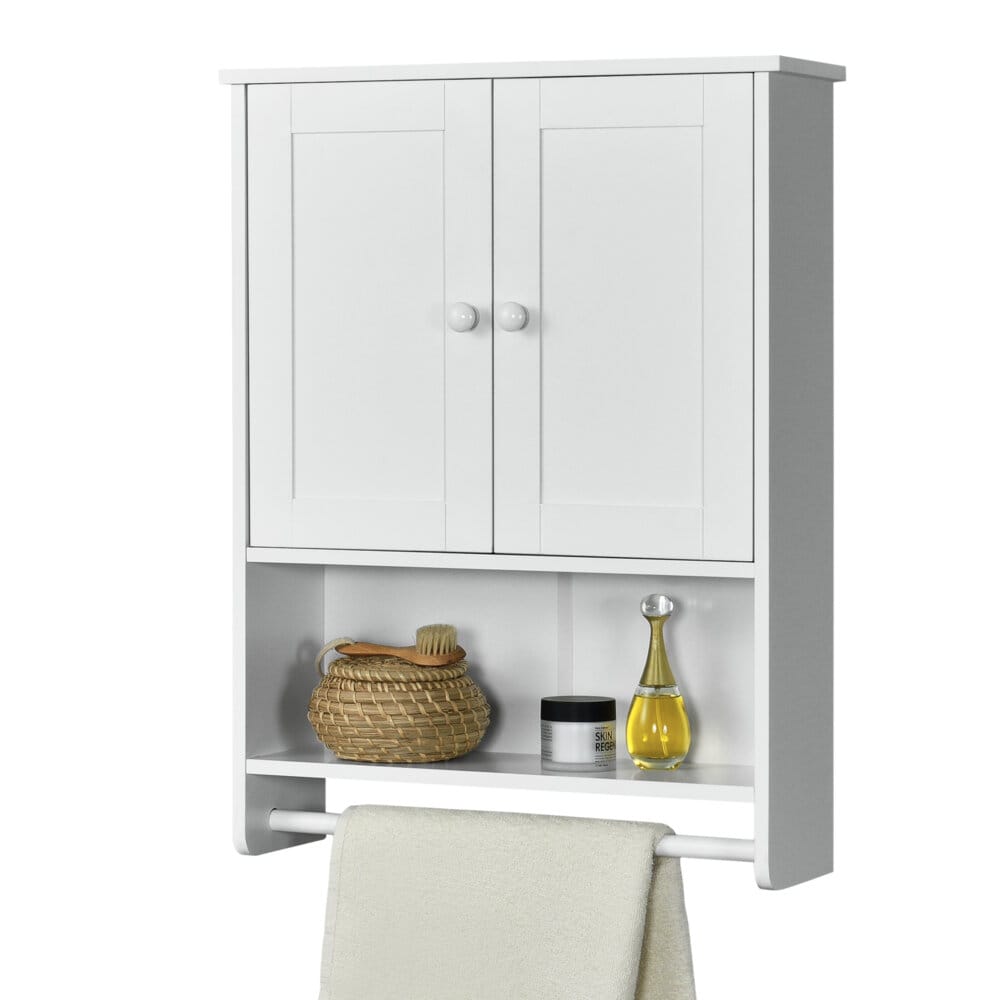 Badezimmerschrank Steyr 65x49x15 cm Weiss MDF