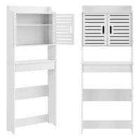 Badezimmerschrank Storfors 155x62x20 cm WPC Weiss