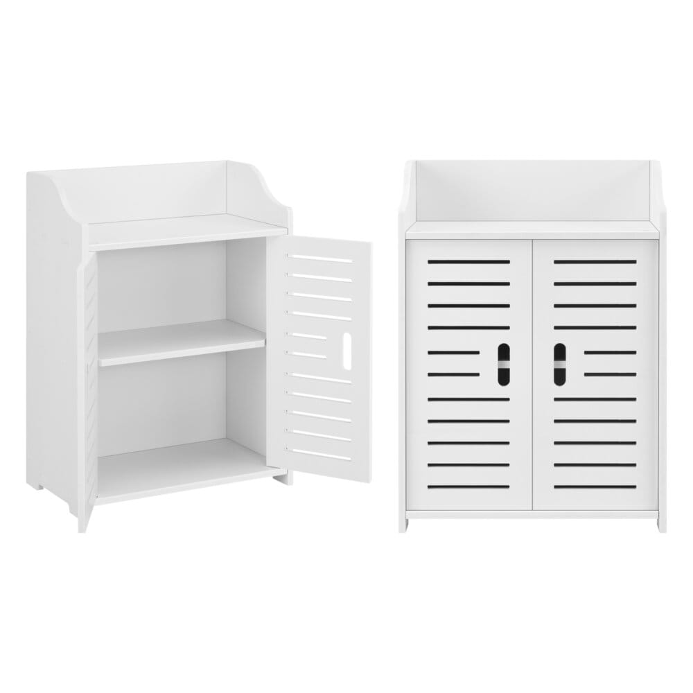 Badezimmerschrank Trosa 62x45x25 cm WPC Weiss