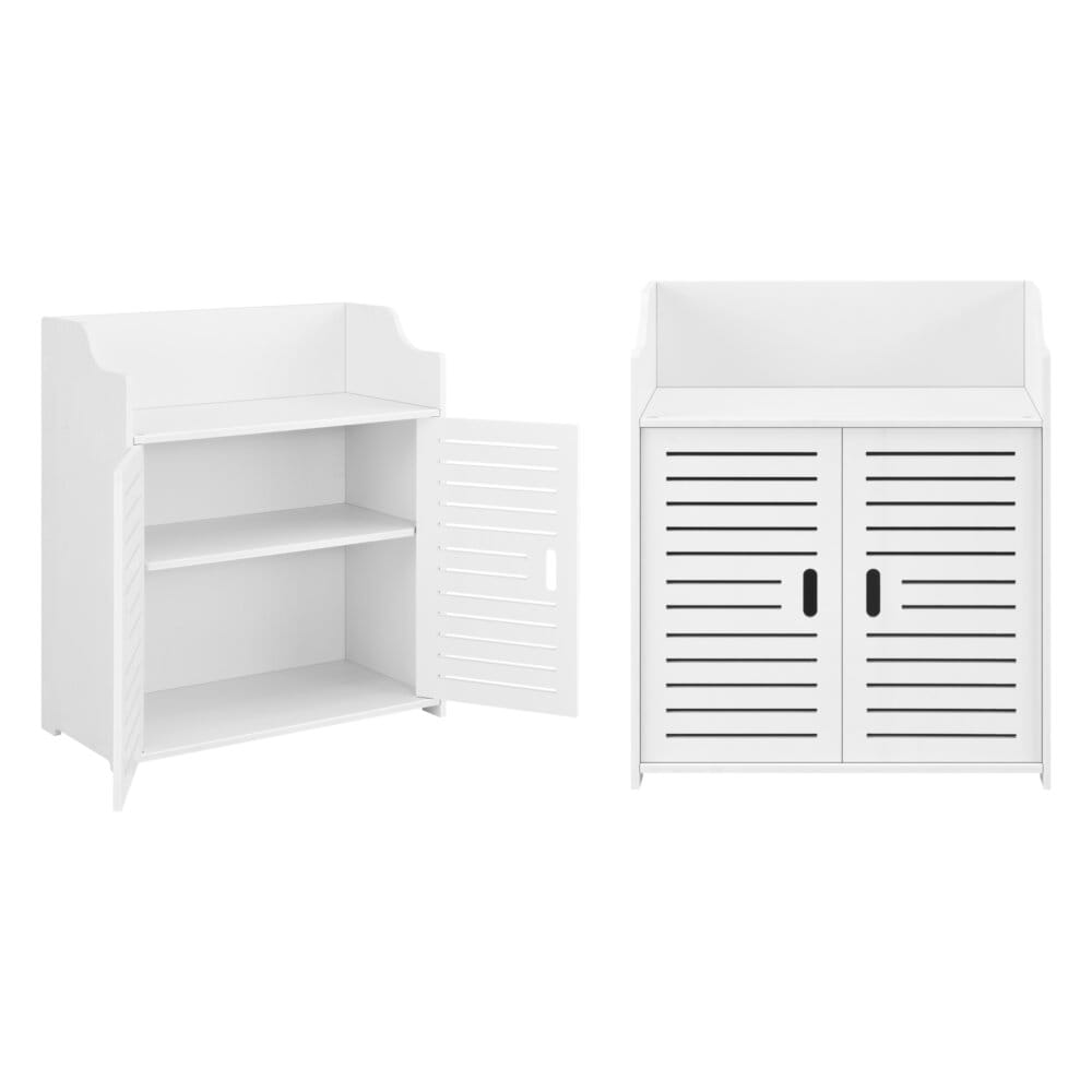 Badezimmerschrank Trosa 72x60x32 cm WPC Weiss