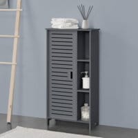 Badezimmerschrank Vansbro 96x48x24 cm WPC Dunkelgrau