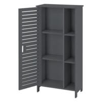 Badezimmerschrank Vansbro 96x48x24 cm WPC Dunkelgrau