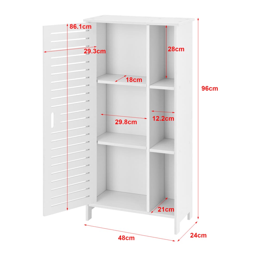 Badezimmerschrank Vansbro 96x48x24 cm WPC Weiss