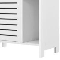 Badezimmerschrank Vansbro 96x48x24 cm WPC Weiss