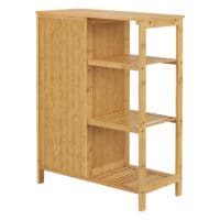 Badezimmerschrank Vetlanda Bambus 87x66x33 cm