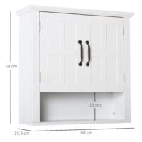 Badschrank Küchenschrank Hängeschrank 60 x 198 x 58 cm