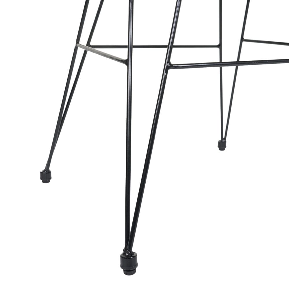 Balkon-Set Rattan 2x Stuhl und Tisch anthrazit